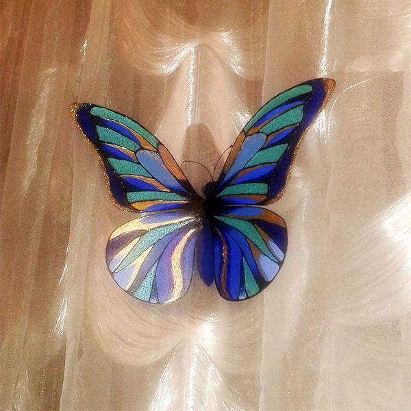 蝴蝶水晶釉面胶